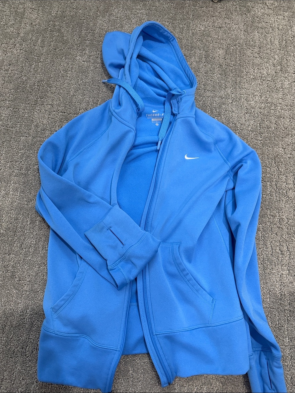 Nike Women’s Bright Blue Full-Zip Hooded Jacket